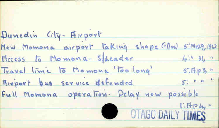 Dunedin City - Airport
