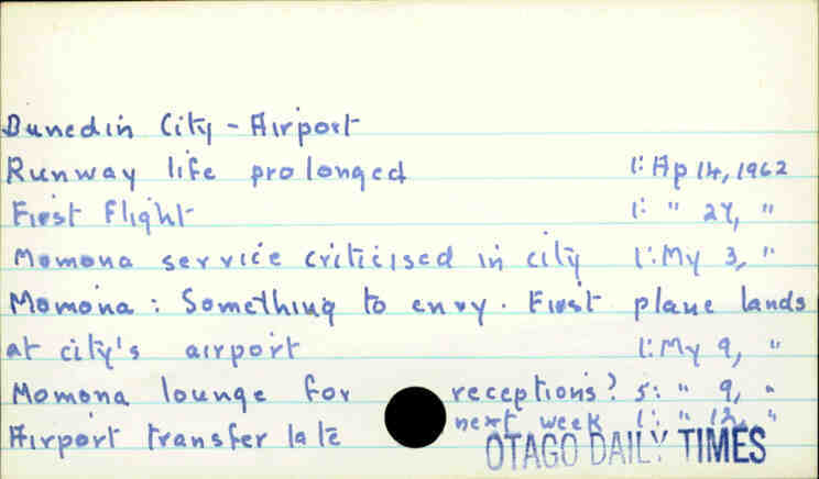 Dunedin City - Airport