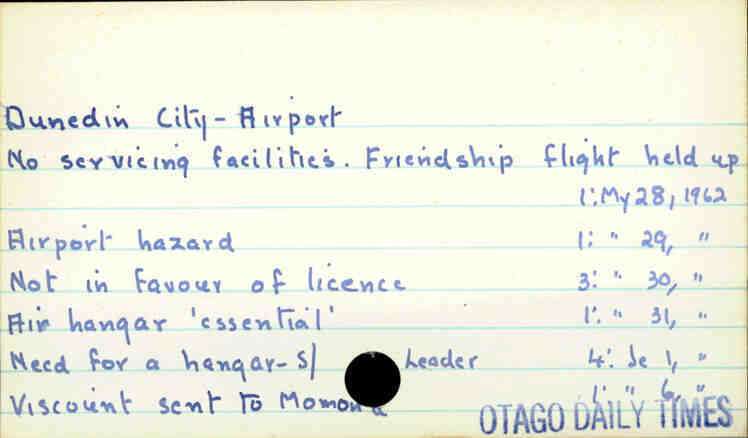 Dunedin City - Airport