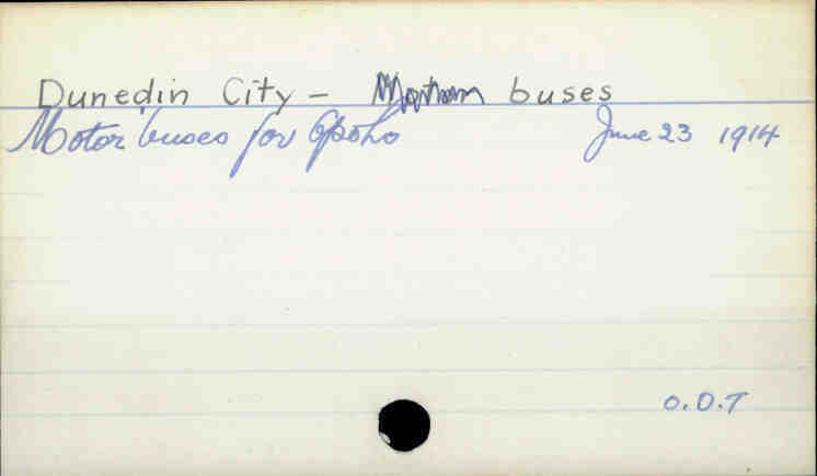  Dunedin City - buses