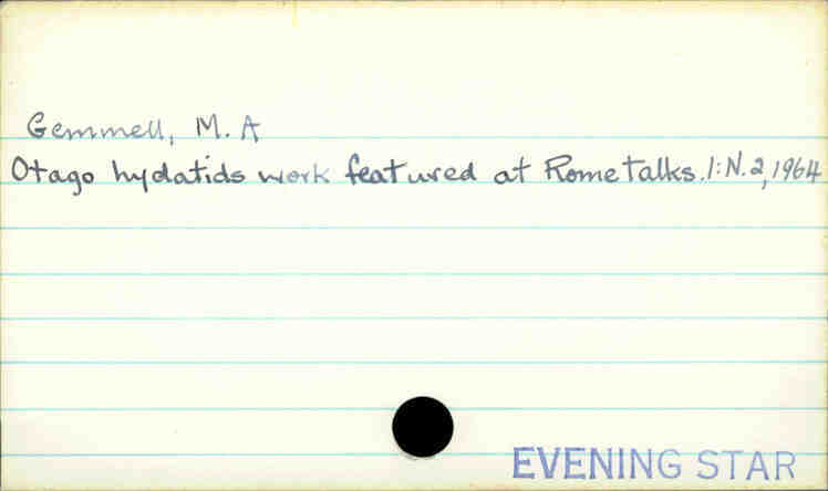 Gemmell, M. A.