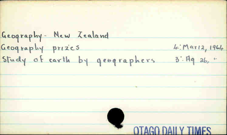 Geography - New Zealand