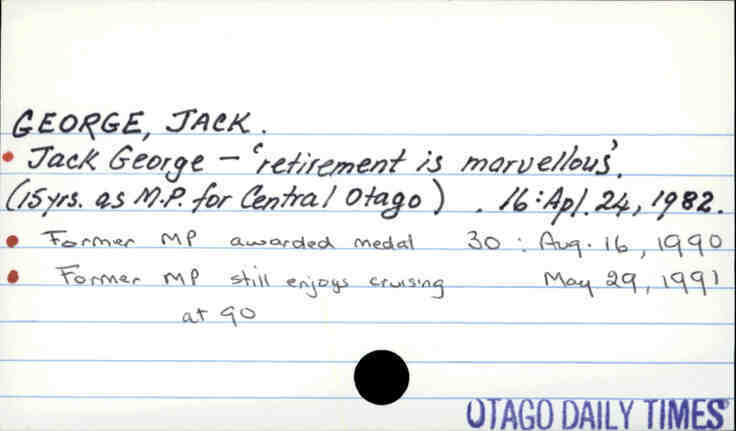 GEORGE, JACK.