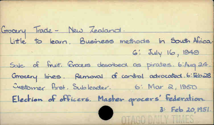 Grocery Trade - New Zealand
