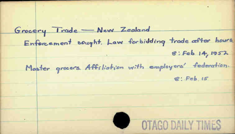 Grocery Trade - New Zealand