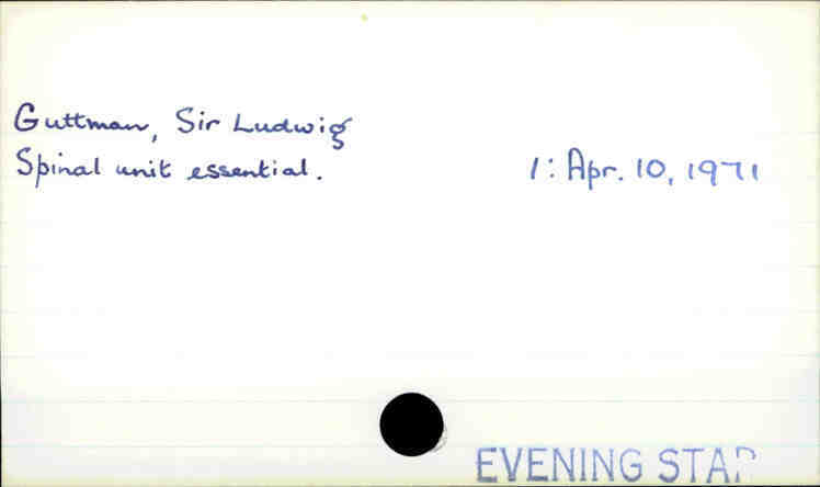 Guttman, Sir Ludwig