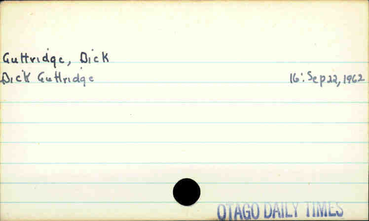 Guttridge, Dick