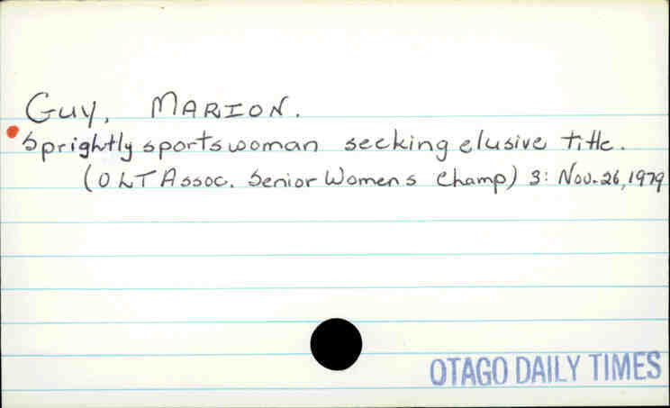 Guy, Marion.