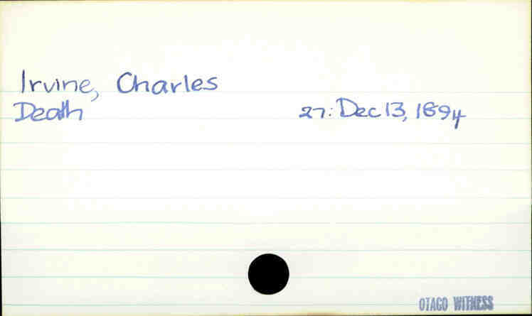 Irvine, Charles