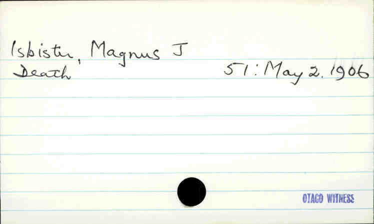 Isbister, Magnus J