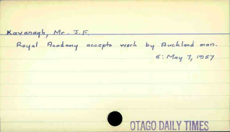 Kavanagh, Mr J.F.