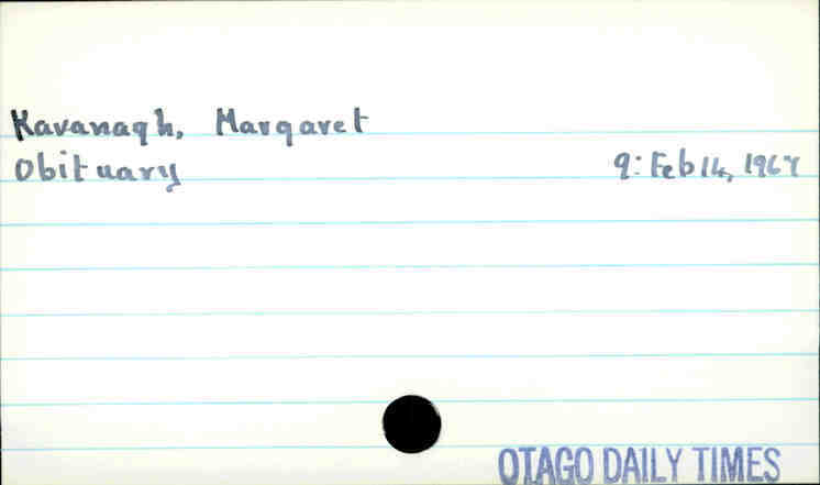 Kavanagh, Margaret