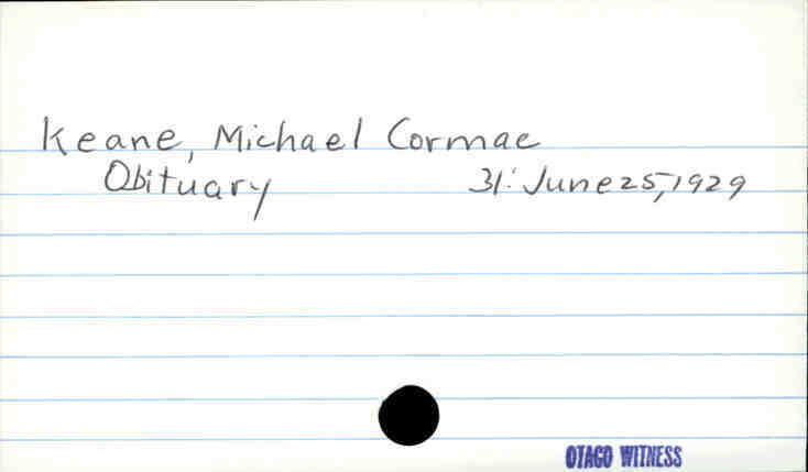 Keane, Michael Cormac