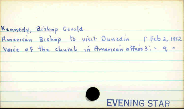  Kennedy, Bishop Gerald