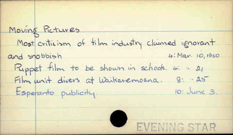 Moving Pictures