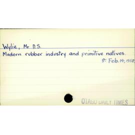 Wylie, D.S.