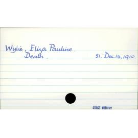 Wylie, Eliza Pauline 
