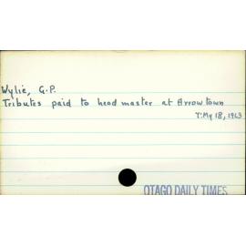 Wylie, G. P. 