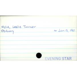 Wylie, Leslie Turner