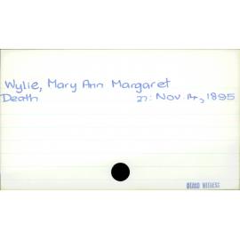 Wylie, Mary Ann Margaret