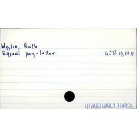 Wylie, Ruth