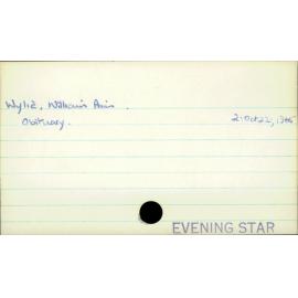 Wylie, William Aim