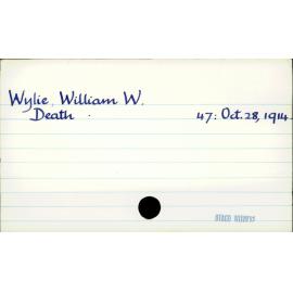 Wylie, William W
