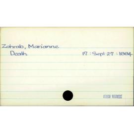 Zohrab, Marianne