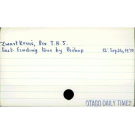 Zwartkruis, Rev. T. H. J. 