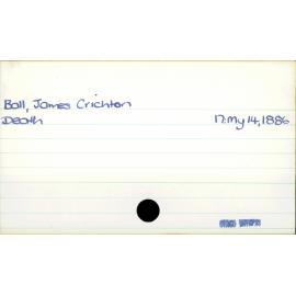 Ball, James Crichton