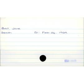 Ball, Jane