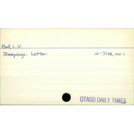 Ball, L V