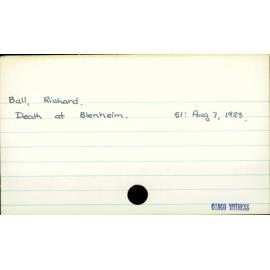 Ball, Richard.