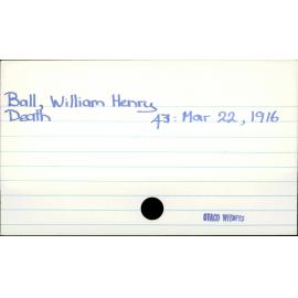 Ball, William Henry