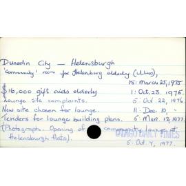 Dunedin City - Helensburgh