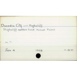 Dunedin City - Highcliff