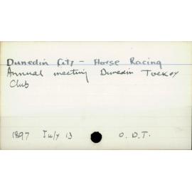 Dunedin City - Horse Racing