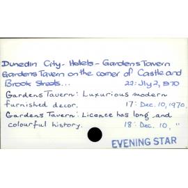 Dunedin City - Hotels - Gardens Tavern