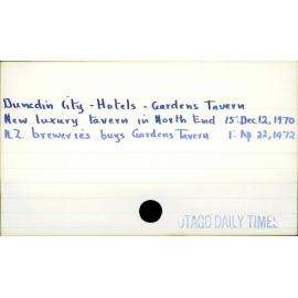 Dunedin City - Hotels - Gardens Tavern