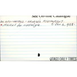 Dunedin City - Hotels - George's Restaurant