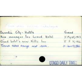 Dunedin City - Hotels  - Grand