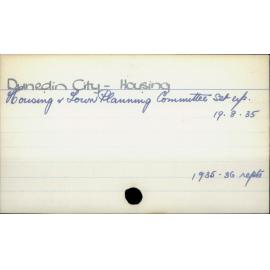Dunedin City - Housing