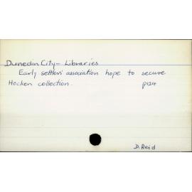 Dunedin City - Libraries 