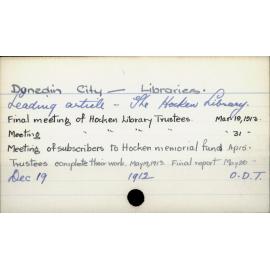 Dunedin City - Libraries