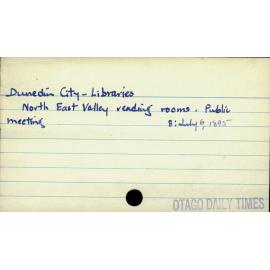 Dunedin City - Libraries