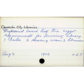 Dunedin City - Libraries