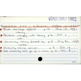 Dunedin City - Libraries - Otago University