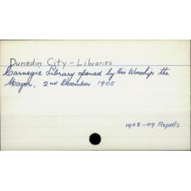 Dunedin City - Libraries 