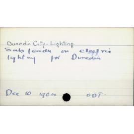Dunedin City - Lighting