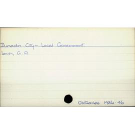 Dunedin City - Local Government